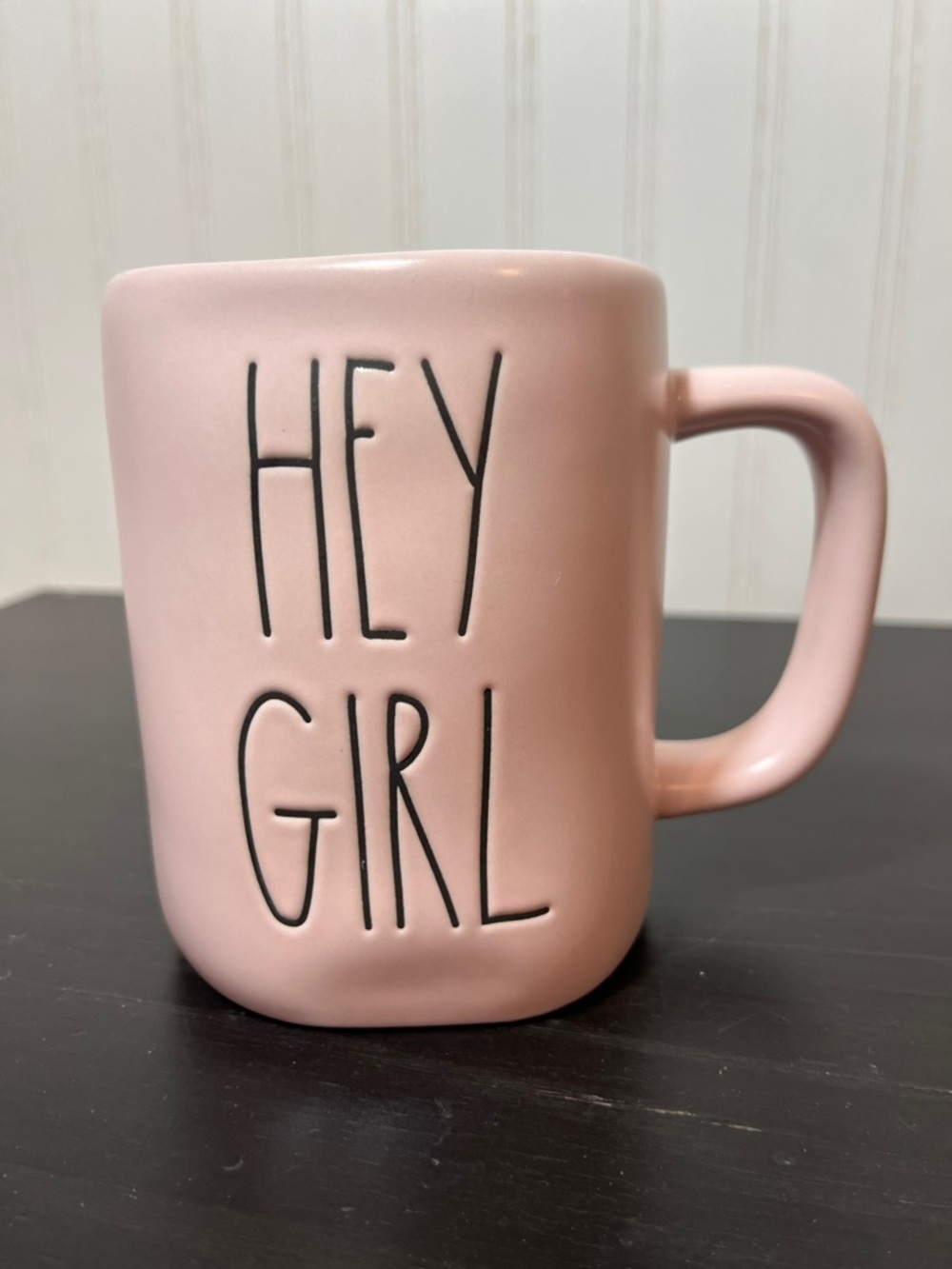 Hey Girl Pink Ceramic Mug by Rae Dunn